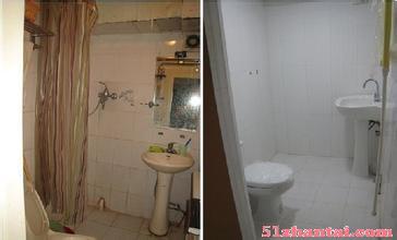 苏州相城区专业卫生间改造翻新/拆除浴缸改淋浴房-贴瓷砖-图1